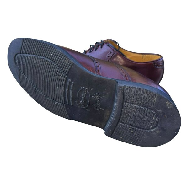 Florsheim Mens Burgundy Leather Wingtip Oxfords Size 9D Comfortech Vibram JJ4144 - Picture 5 of 7